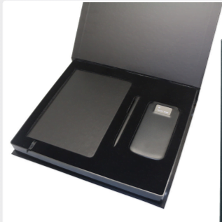 5056 Hediyelik Set 5.000 Mah Powerbank - 13x21 Defter - Metal Tükenmez Kalem